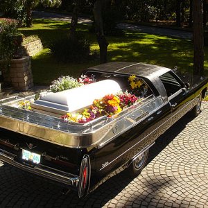1975 Cadillac McClain Casket Model Flower Car w/ 21,100 miles. Despite some negativity written about McClain's cars, this was an exceptionally nice Fl
